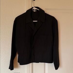 ALI GOLDEN Black Button-Up Jacket